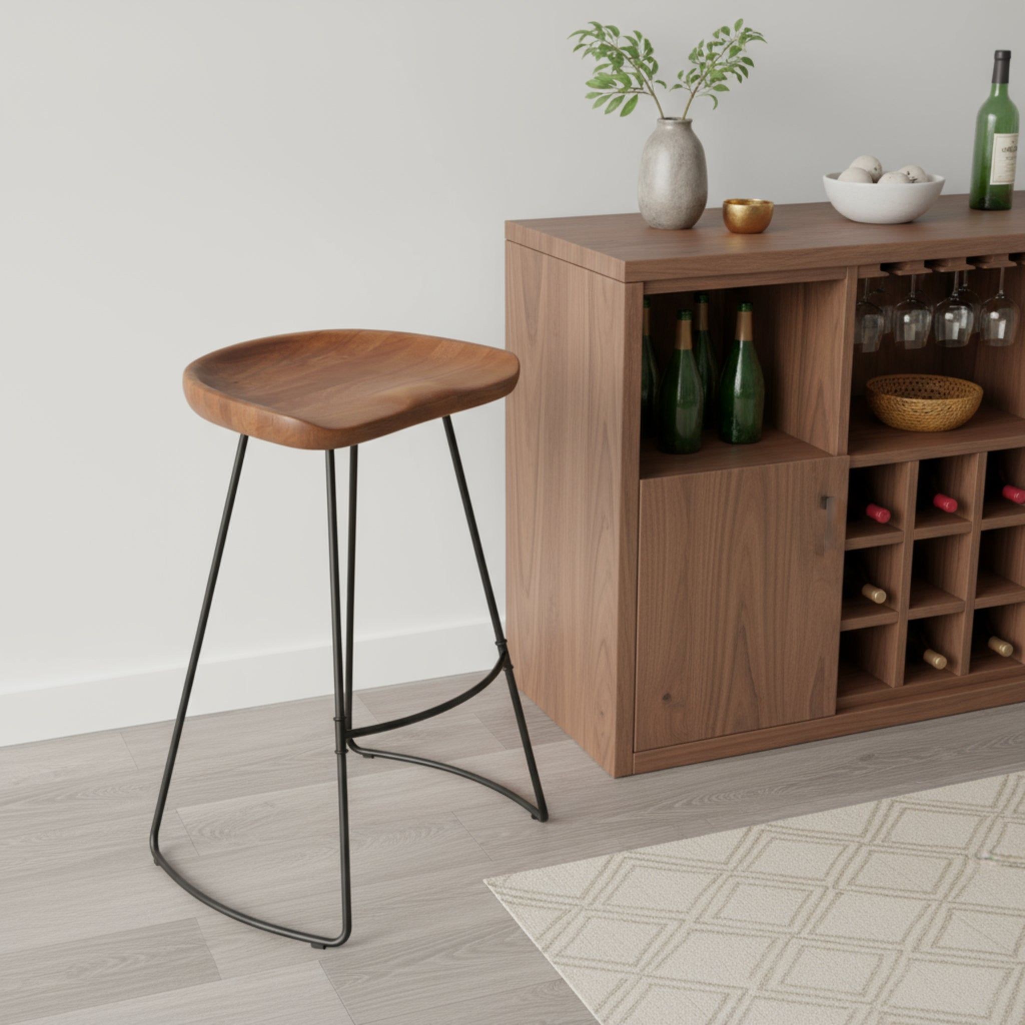 Toby Bar Stool - Walnut - Image 4