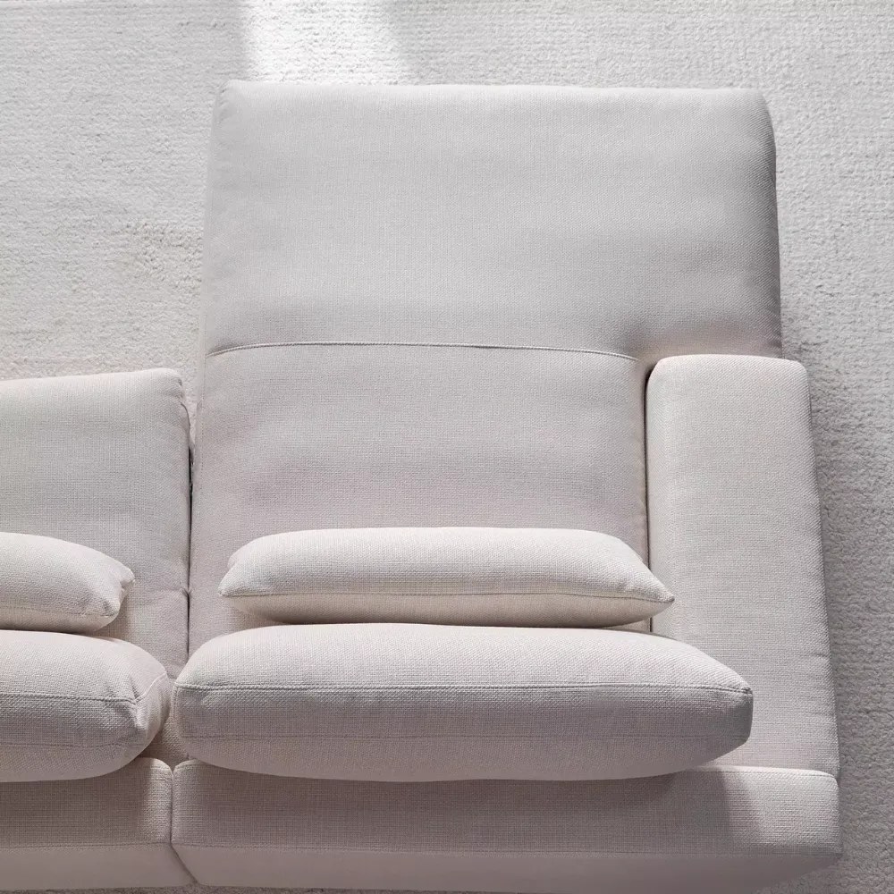 VELQUORA 4-Seater Fabric Left Corner Sofa - beige - Image 4