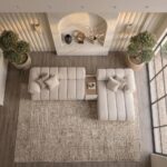 Lumessia 4-Seater Velvet Right Corner Sofa - beige