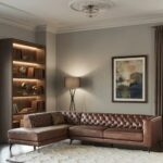 Bravorique 4-Seater Faux Leather Left Corner Sofa - Brown