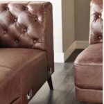 Bravorique 4-Seater Faux Leather Left Corner Sofa - Brown