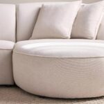 NOVA 4-Seater Fabric Right Corner Sofa - Beige
