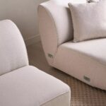 NOVA 4-Seater Fabric Right Corner Sofa - Beige