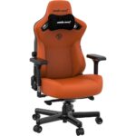 AndaSeat Kaiser 3 Large Gaming Chair - PVC Leather, Blaze Orange