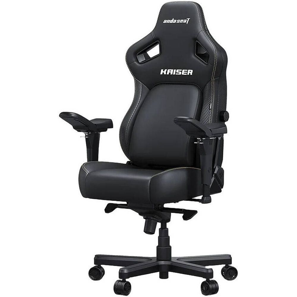 AndaSeat Kaiser 4 XL Gaming Chair - Premium PVC Leather, Elegant Black - Image 2