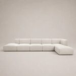 Elara L-shaped sectional sofa - Beige