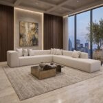 Milano L-shaped Sectional Sofa - Beige