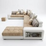 Ziva Majlis 6 - Seater U Shape Sofa - Beige