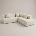 Mira L-Shaped Sofa - Beige