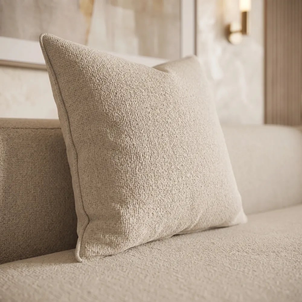 Mira L-Shaped Sofa - Beige - Image 3