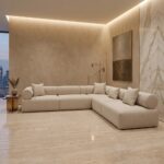 Aria L-Shaped Modular Sofa – Beige