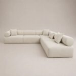 Aria L-Shaped Modular Sofa – Beige