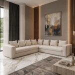 Eden L-Shaped Sofa – Beige