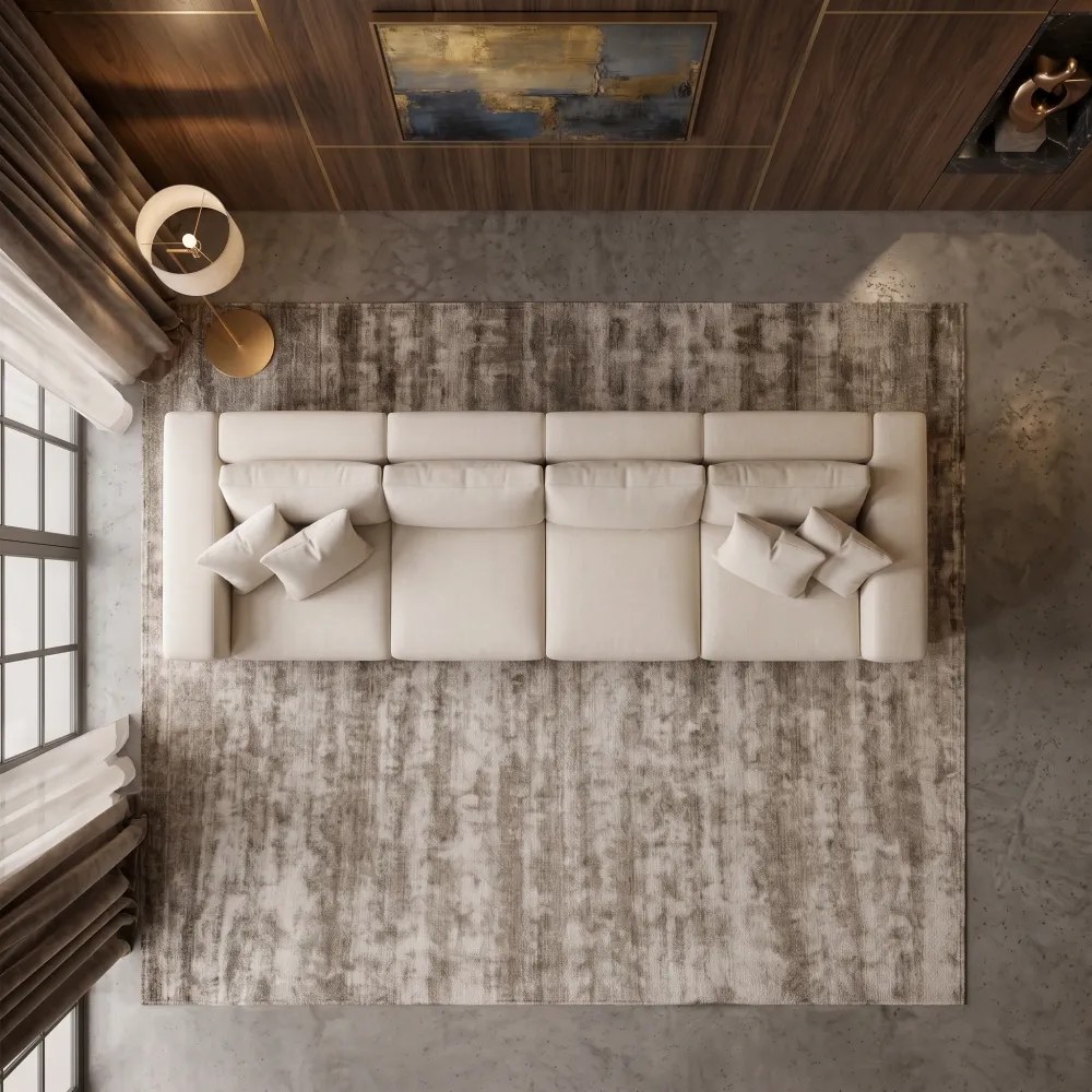 Calma Modern Sofa – Beige - Image 3