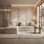 Luxe L-Shaped Sofa - Beige