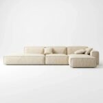 Cavalli L-Shaped Sofa – Beige