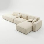 Cavalli L-Shaped Sofa – Beige