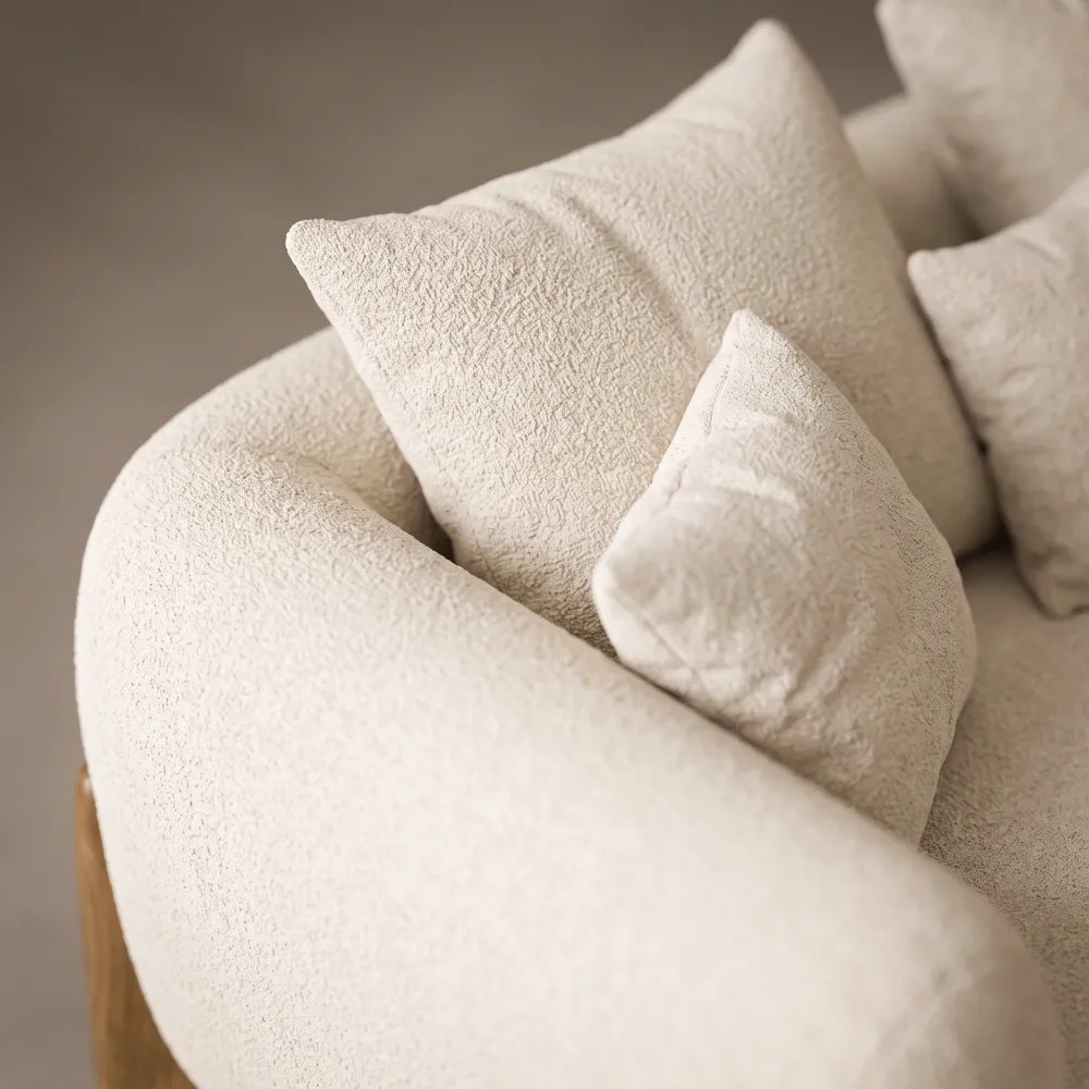 Avel L-Shape Sofa – Beige - Image 2