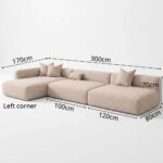 Arco Left Corner Sofa – Beige