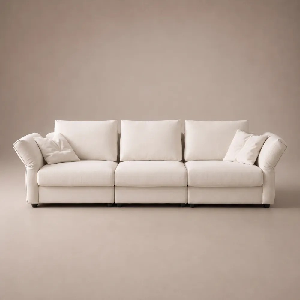 Solen 3-Seater Sofa – Beige - Image 5