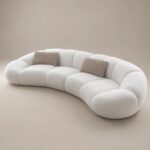 Cavora Cloud Straight Sofa – Off White