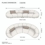 Cavora Cloud Straight Sofa – Off White