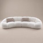 Cavora Cloud Straight Sofa – Off White