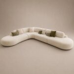 Duvel Curved Sofa – Beige