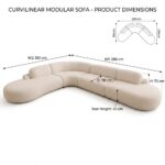 Duvel Curved Sofa – Beige