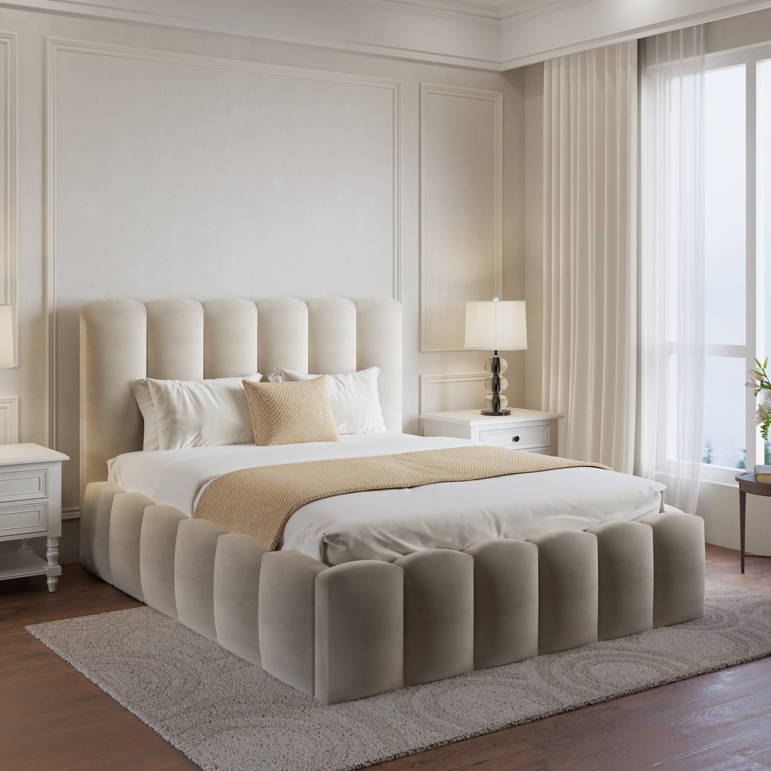 Ember-Bedframe Double Bed - W 140 x L 190