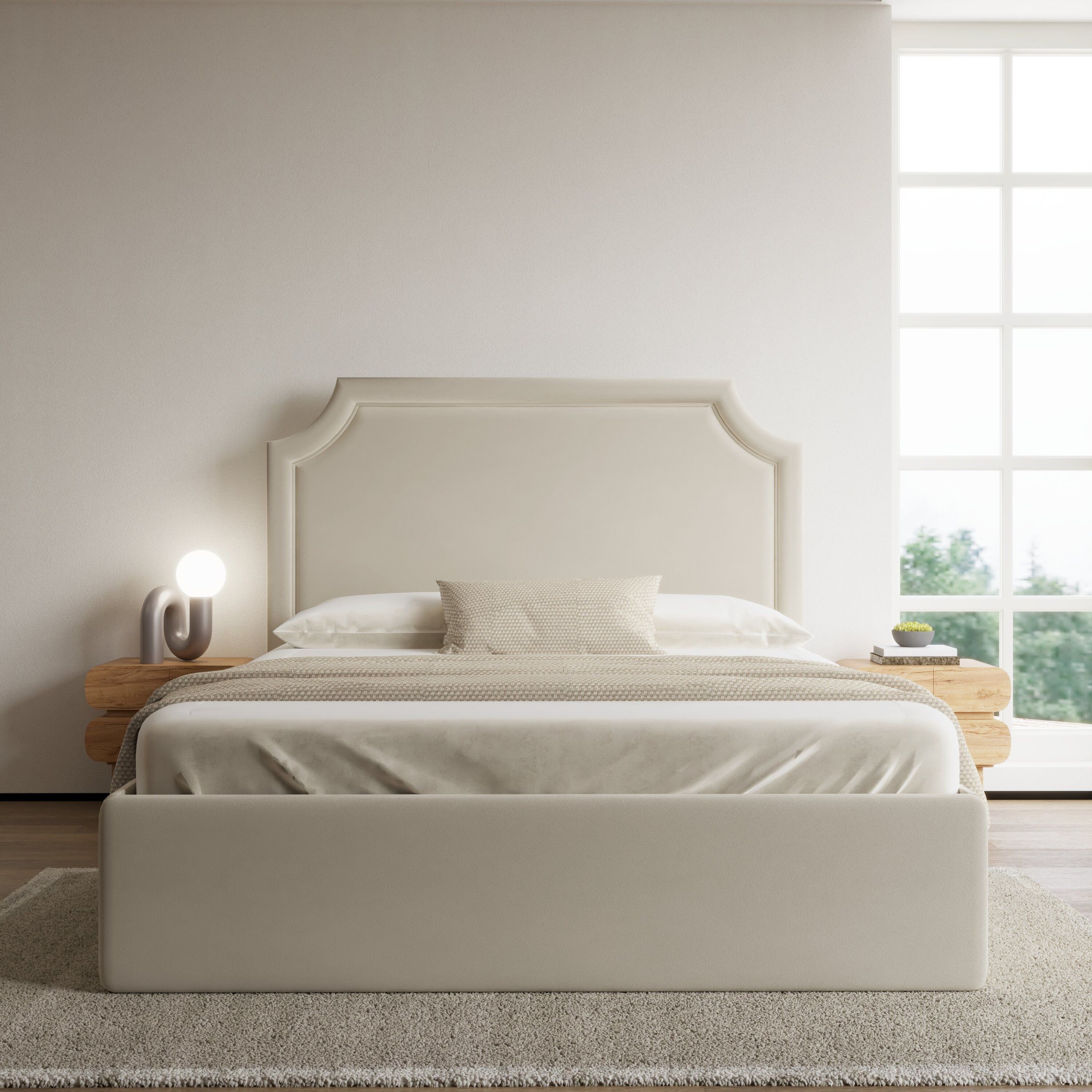 Shadow-Line-Bedframe Double Bed - W 120 x L 190 - Image 2