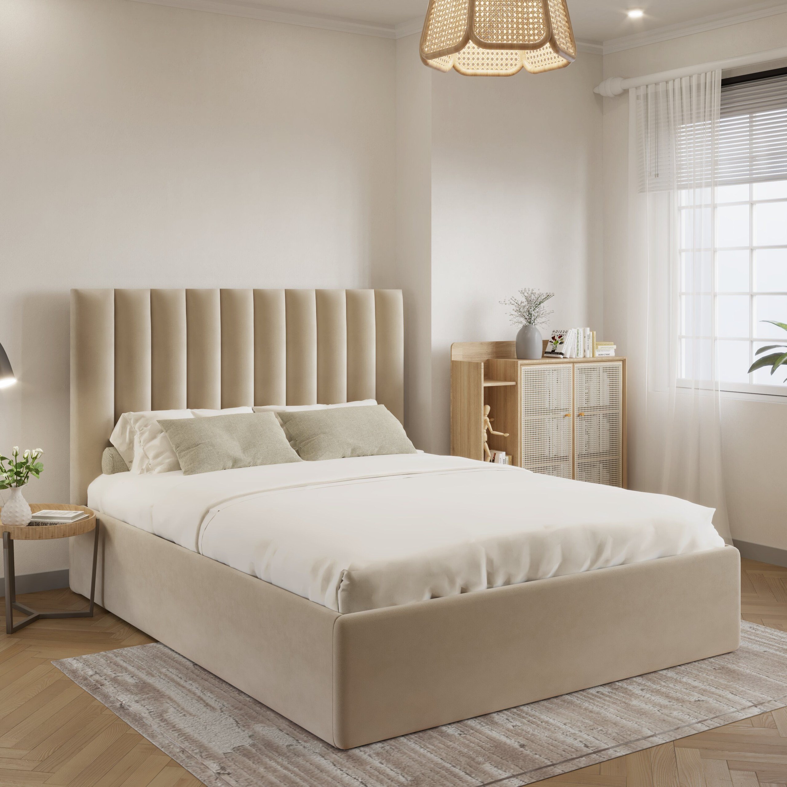 Aura-Bedframe Double Bed - W 120 x L 190