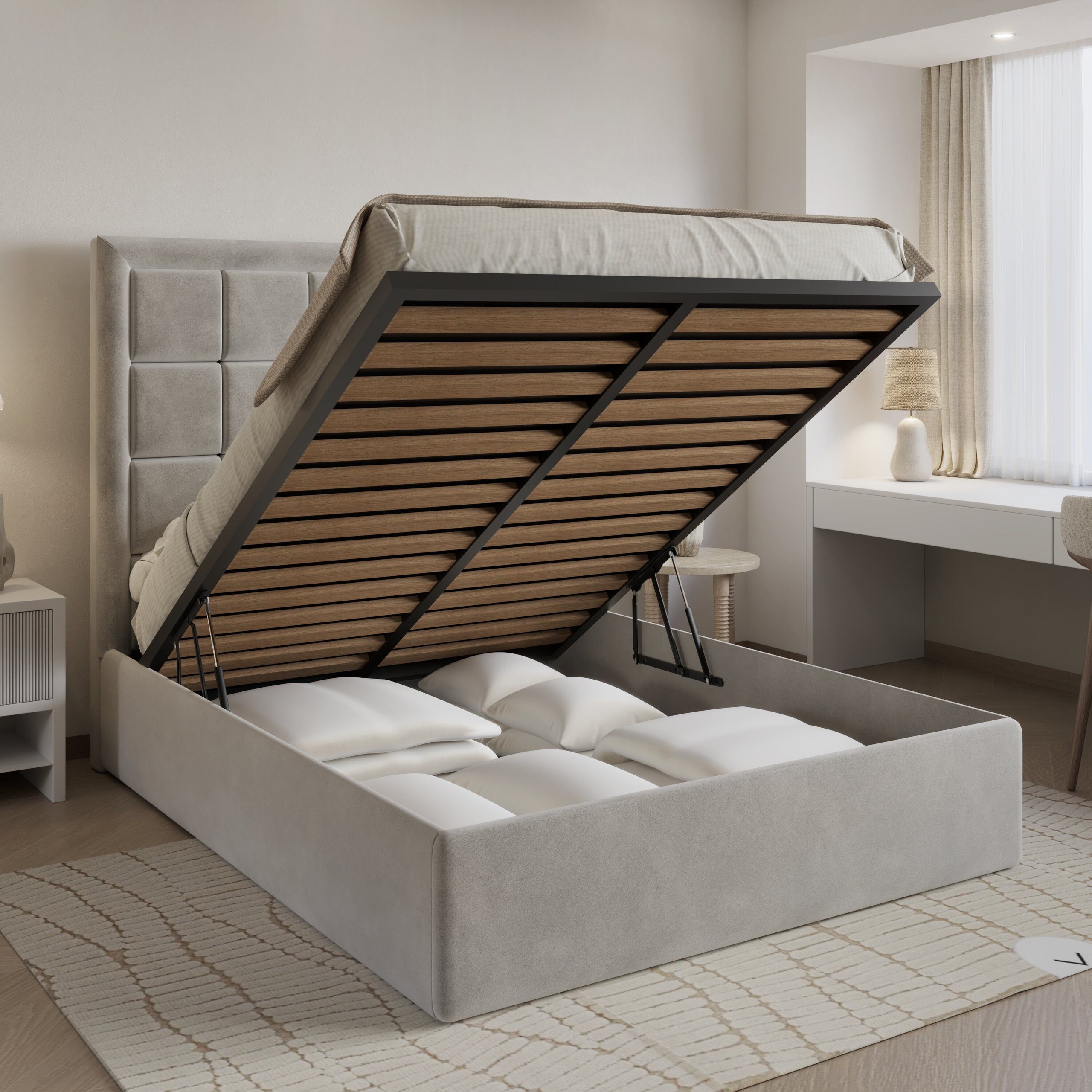 Interlude-Bedframe King Bed - W 180 x L 190 - Image 3