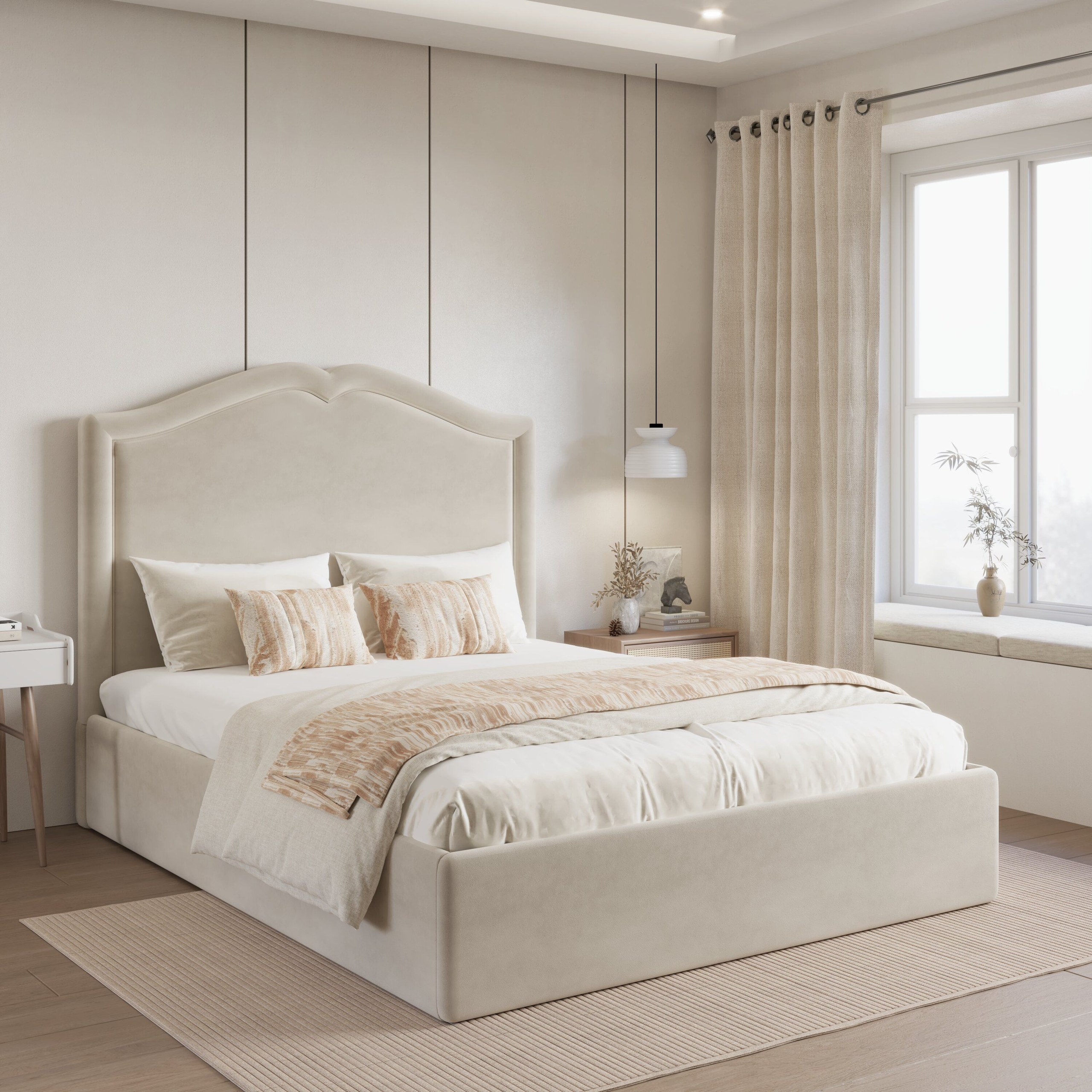 Kingston-Bedframe Double Bed - W 120 x L 190