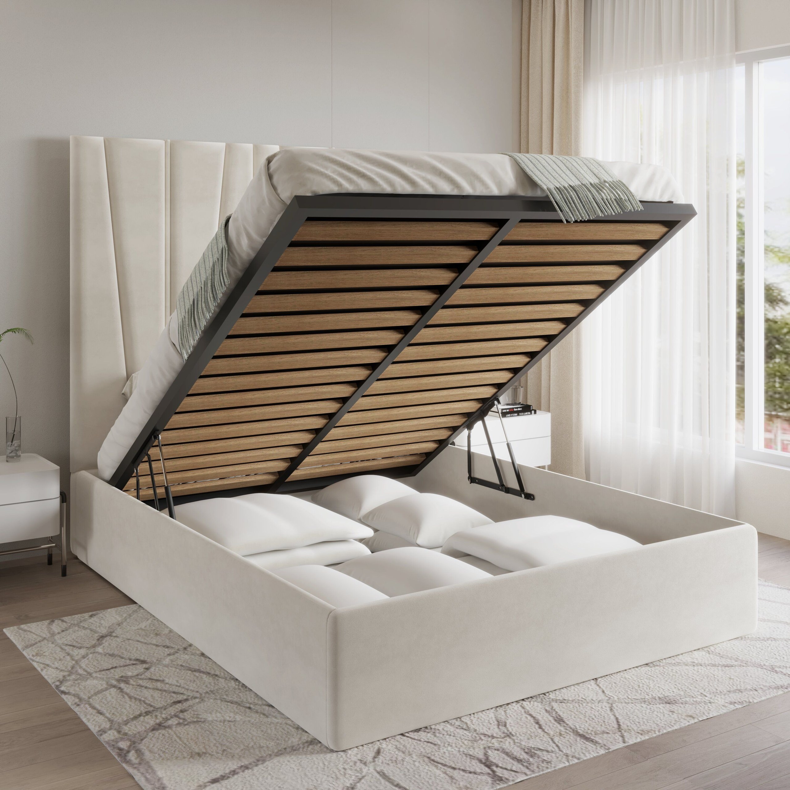 Euphoria-Bedframe Queen Bed - W 150 x L 200 - Image 3