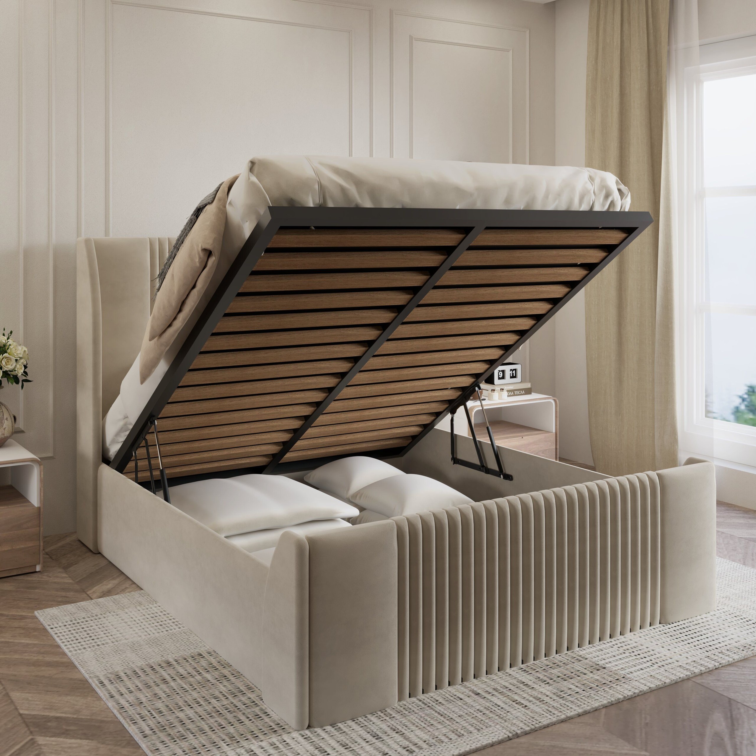 Moonlight-Bedframe Double Bed - W 120 x L 190 - Image 3