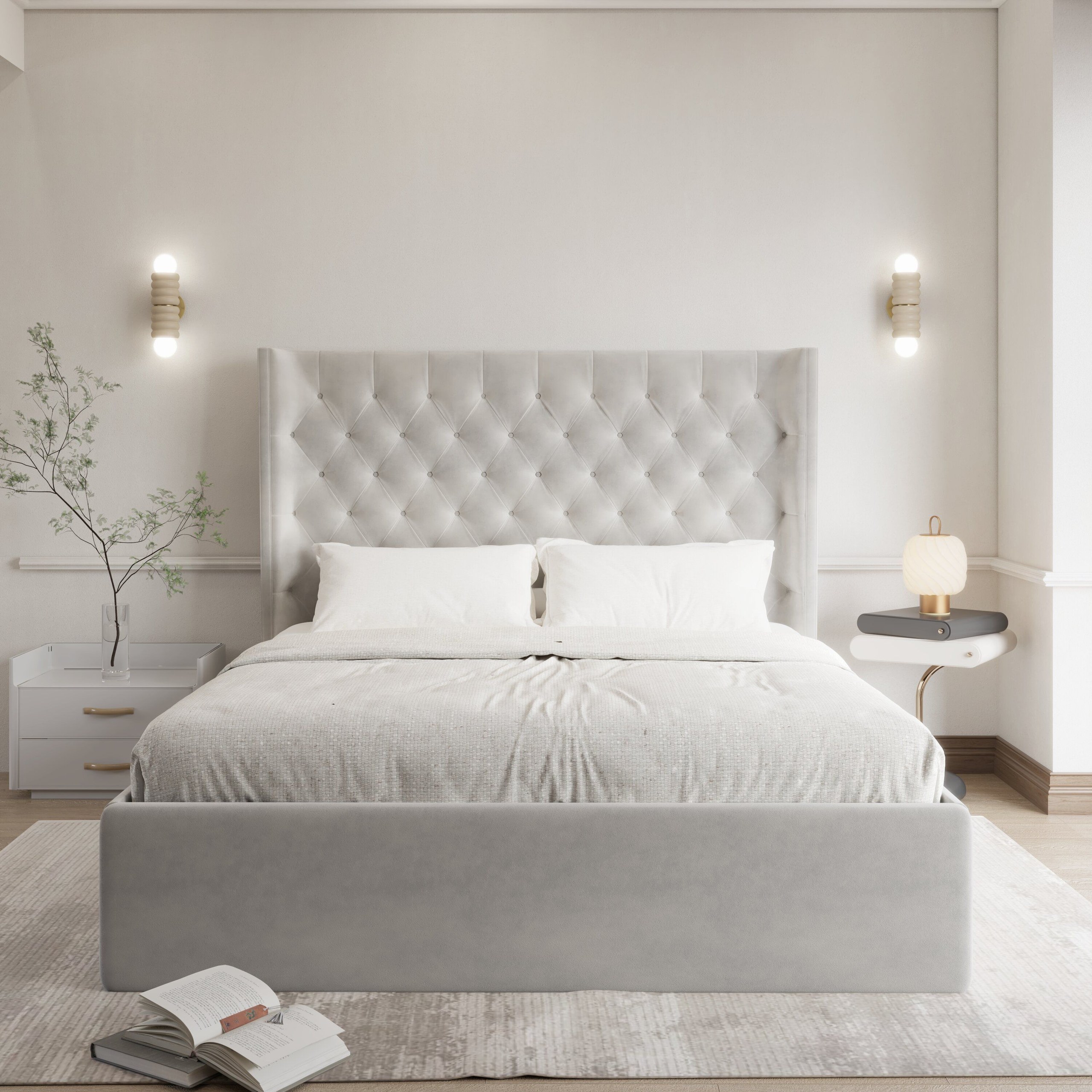 Swan-Crest-Bedframe Double Bed - W 140 x L 200 - Image 2