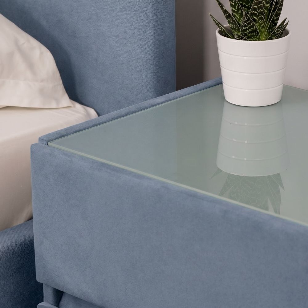 Bedside table Oscar with glass top 44x50 - Image 4