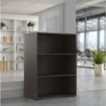 Skyland ALTO Multi-Tier Storage Rack, Freestanding Bookshelf Display Unit With Open Shelves, Wenge Magic Wood Finish, Home Office Organizer, 1165 X 430 X 850 Mm (Self Installation)