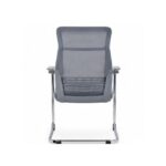 Grey Mesh Office Chair with Chrome Base