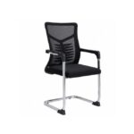 Black Mesh Back Office Chair with Cantilever Base