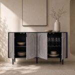 Roy Sideboard - Grey & Black