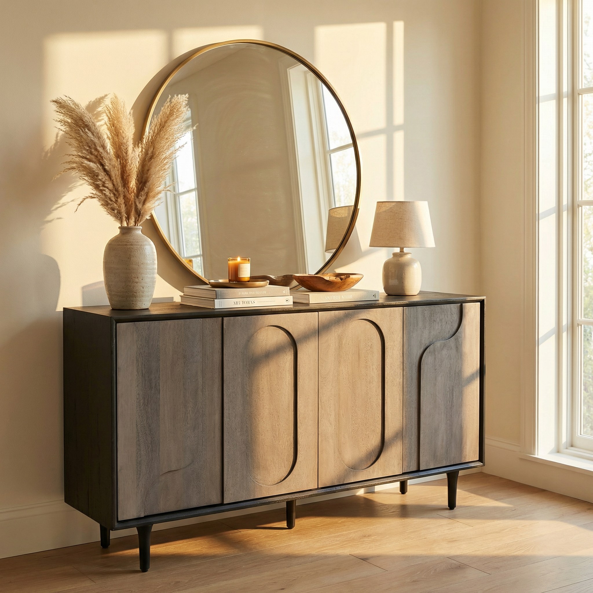 Roy Sideboard - Grey & Black - Image 3