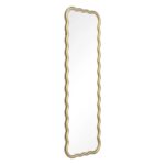 Zenora Wave Mirror 133×2.5×40Cm Gold