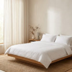 White Striped Bed Sheet, Duvet Cover & Pillowcase Set
