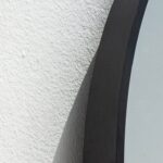 Amelia Black Round Wall Mirror