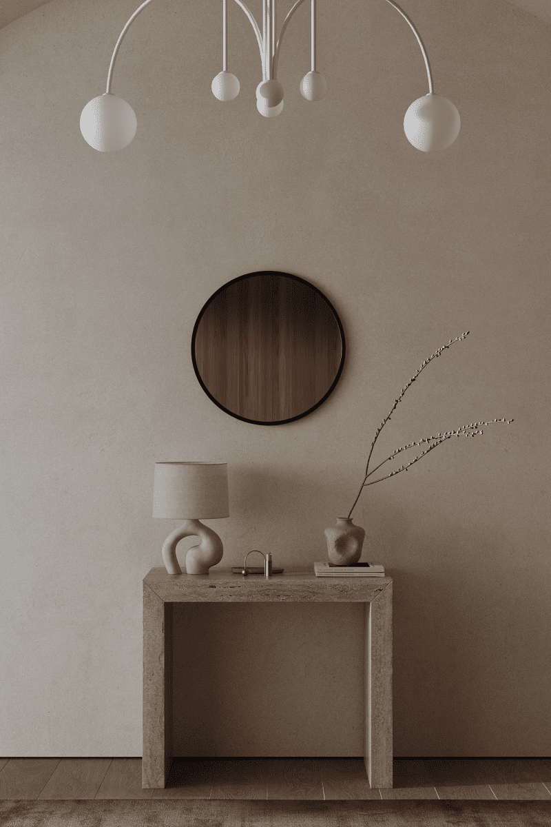 Amelia Black Round Wall Mirror - Image 5