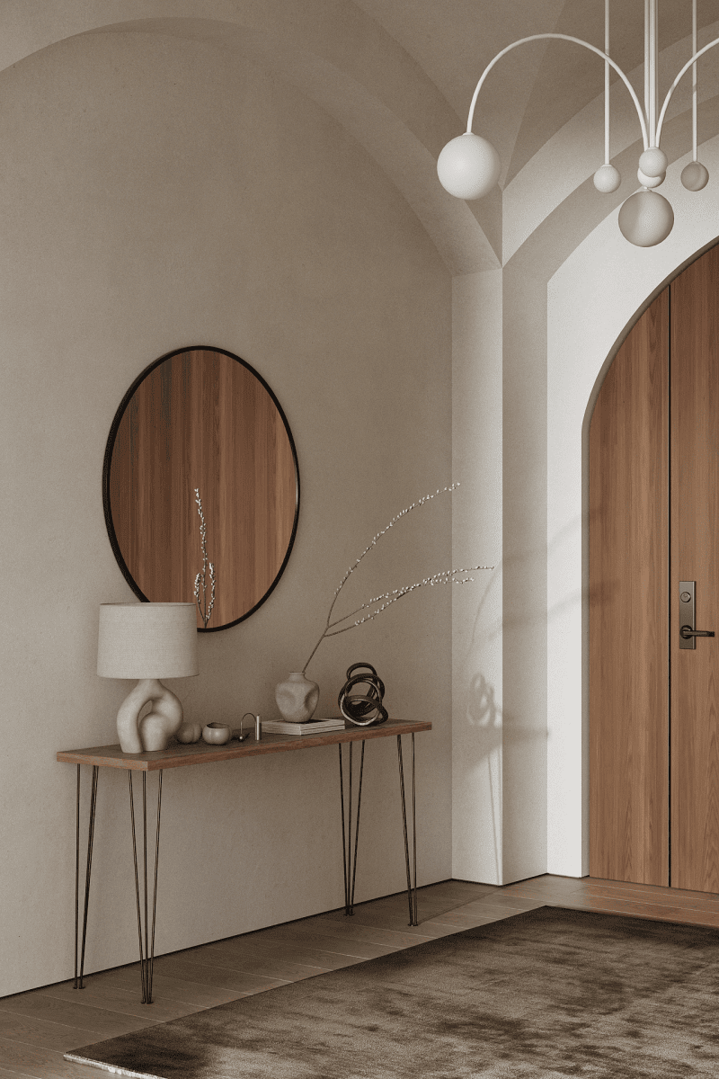 Amelia Black Round Wall Mirror - Image 7