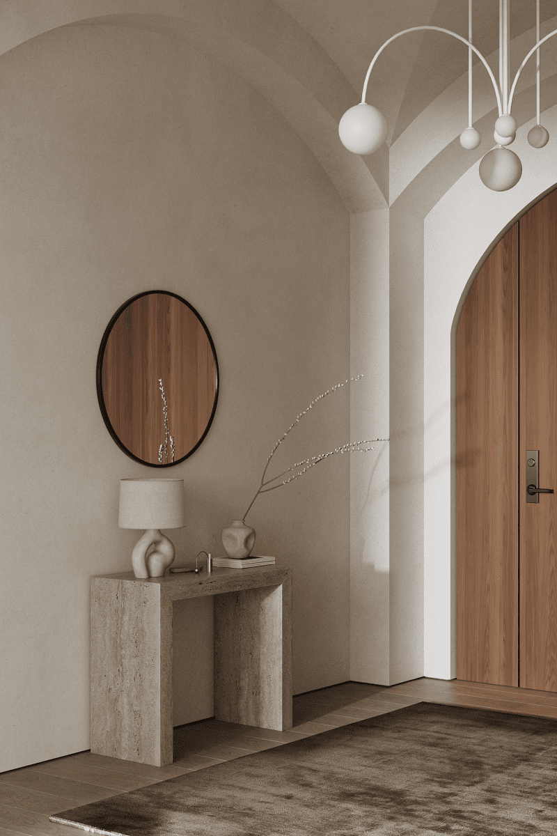 Amelia Black Round Wall Mirror - Image 10