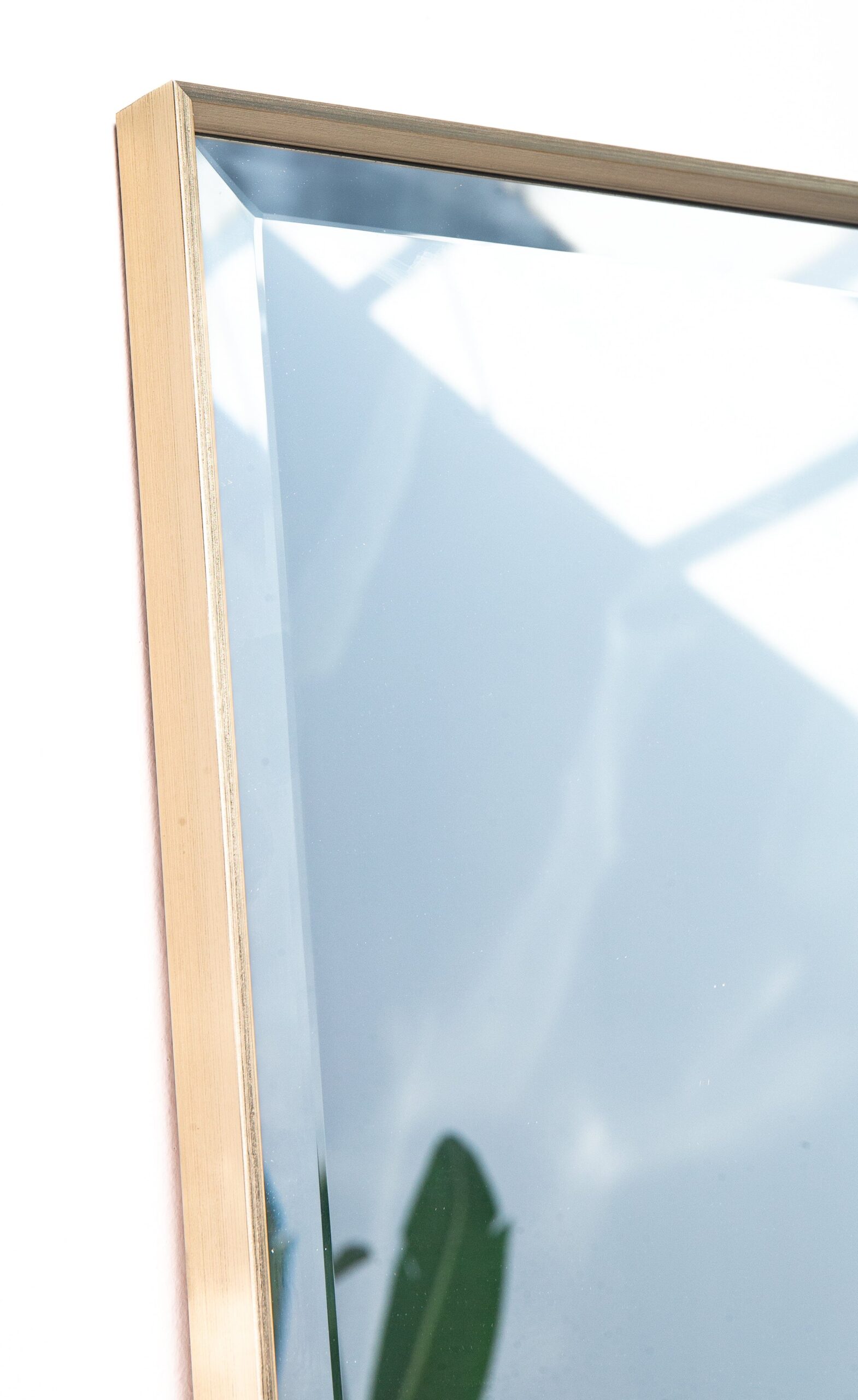 Elarin Gold Rectangular PVC Frame Mirror - Image 2